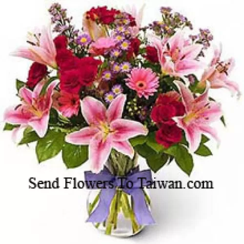 Fleurs assorties dans un vase